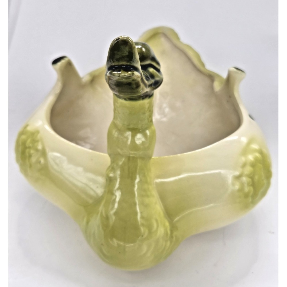 Hull Pottery 1969 Goose Swan Duck Vtg Planter Container USA Lime Green